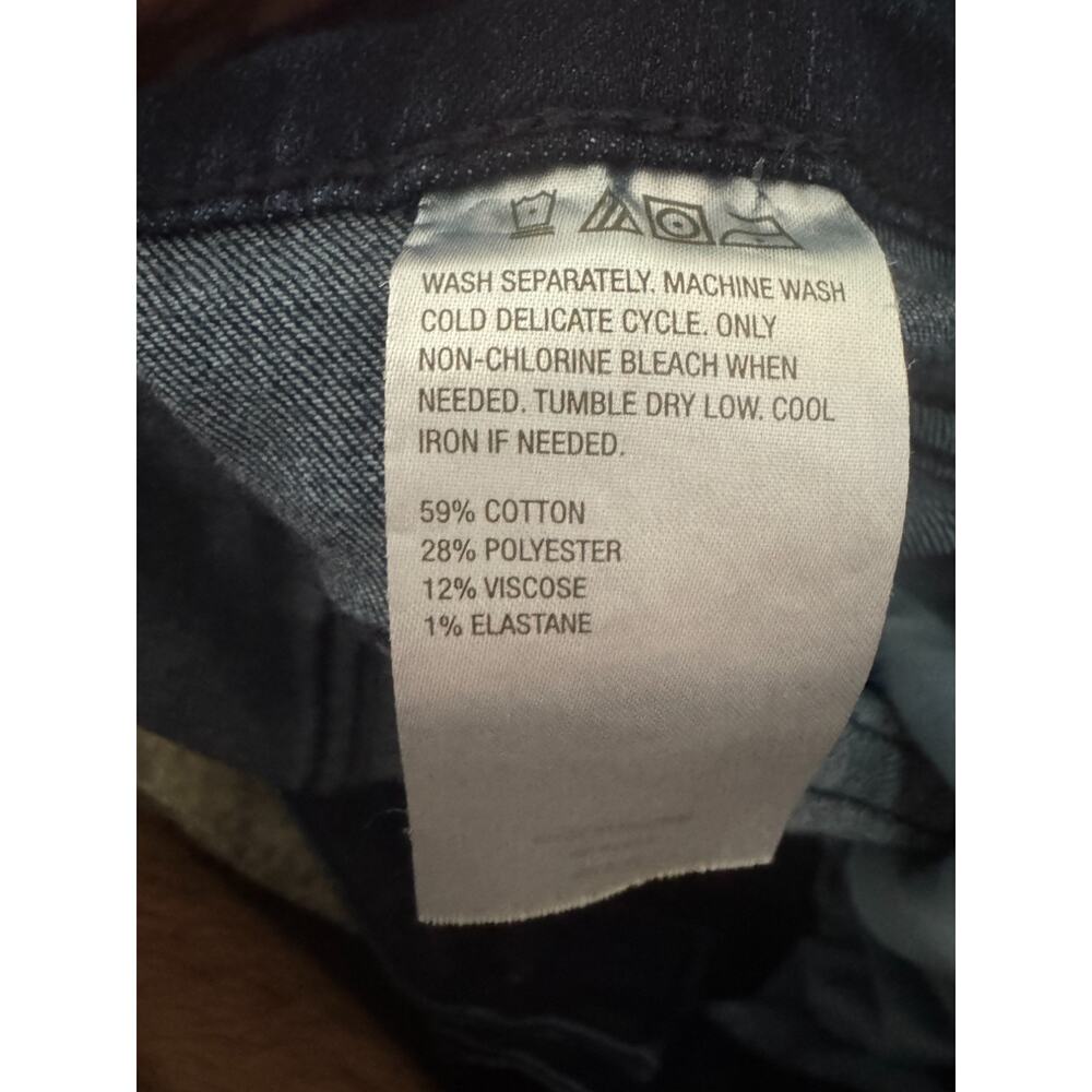 BEAUTIFUL by Lawrence Zarian Regular Baby Boot Jean- Indigo Dark Rinse 24 Plus - Picture 5 of 12